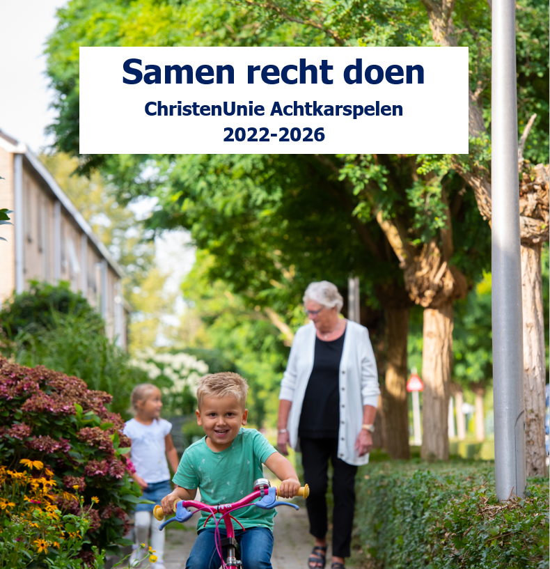 Verkiezingsprogramma 2022-2026 - ChristenUnie Achtkarspelen